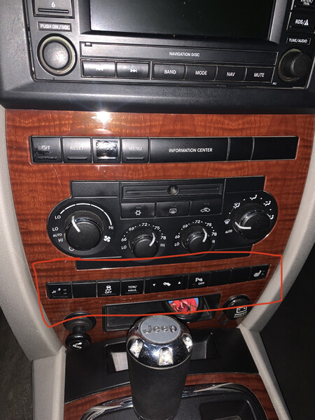 Блок кнопок консоль Jeep Grand Cherokee  2007 5.7 Бензин Ковель