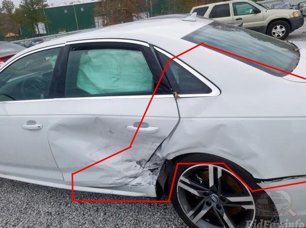 Задняя левая четверть Audi A4 B9  2018 4.0 Бензин Полтава