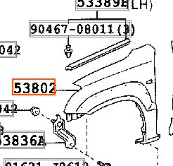 Крило переднє (ліве) Lexus GX 470 2005 4.7 Бензин Киев