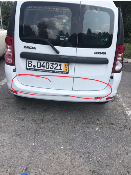 Накладка заднего бампера хром Dacia Logan  2011 универсал 1.5 Дизель Хмельницкий