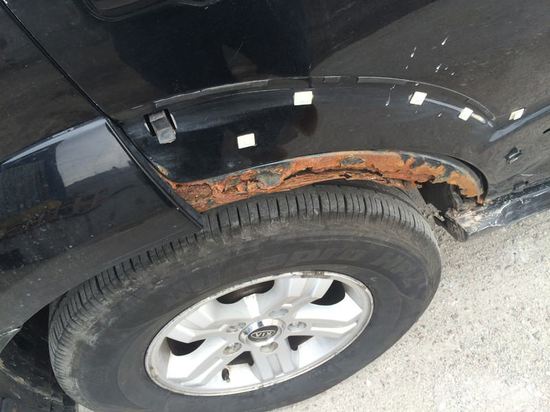 Защита колесной арки Kia Sorento 2006 г.  2.5 л дизель Киев