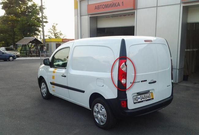 Зад. L фонарь Renault Kangoo  2010 1.0 Дизель Хмельницкий