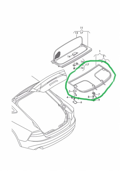 Задняя полка Audi A7  2014 3.0 Бензин Киев