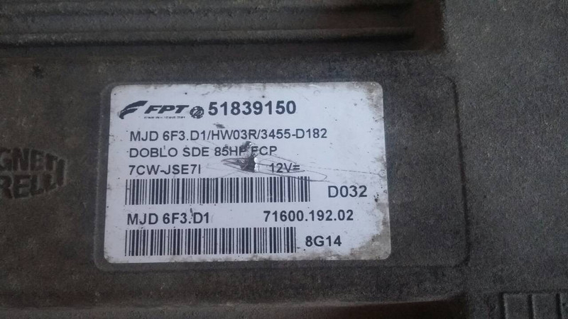 Блок управления ДВС Fiat Doblo  2007 1.3 Дизель Харьков