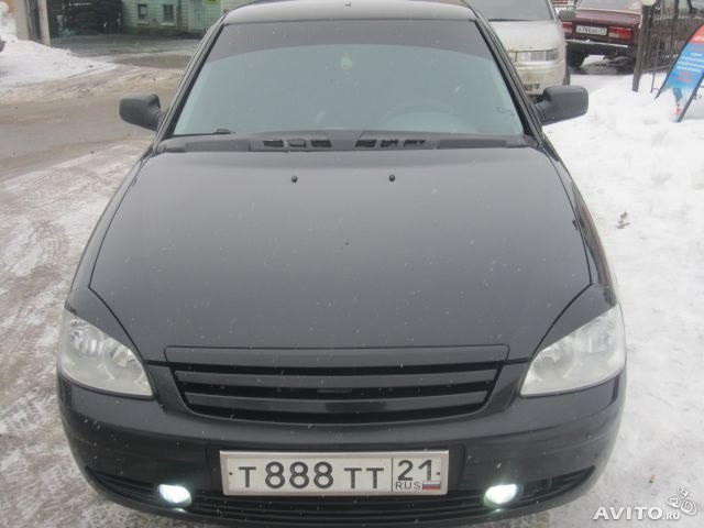 Решетка радиатора приора 2 лопасти ВАЗ 2170 Priora  2008 1.6 Бензин Сумы
