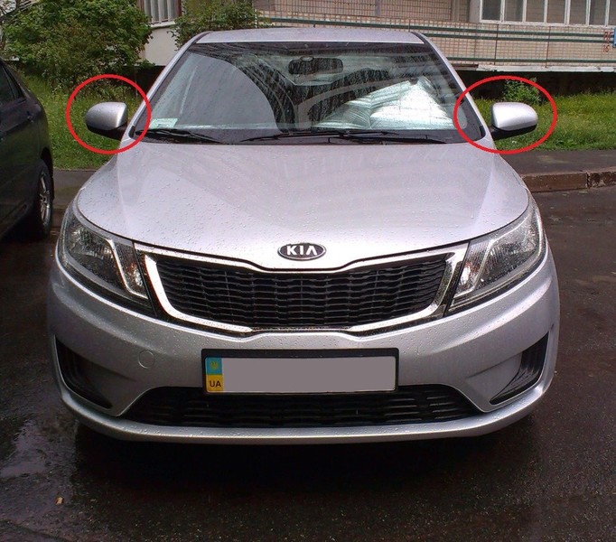 Дзеркало заднього виду ліве Kia Rio седан 2012 р.  1.4 л бензин Київ