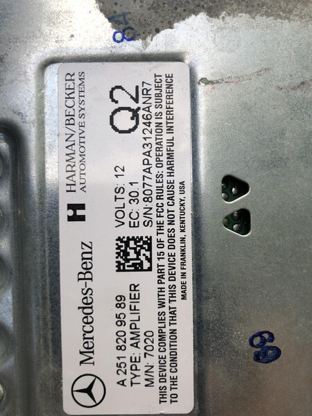 Аудиоусилитель Mercedes-Benz GL-Class  2006 5.5 Бензин Киев