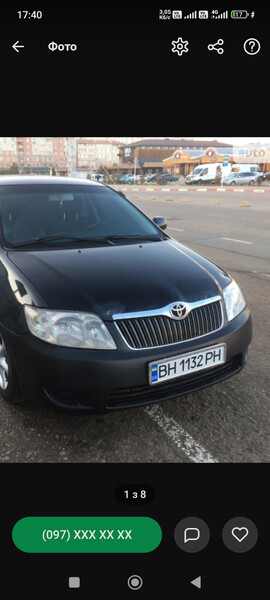 Бампер передний Toyota Corolla  2006 16.0 Бензин Бершадь
