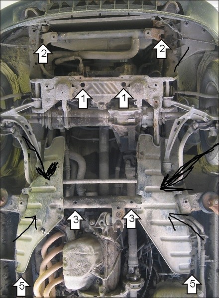 Захист картера Toyota Previa 1993 р.  2.4 л бензин Чорноморськ