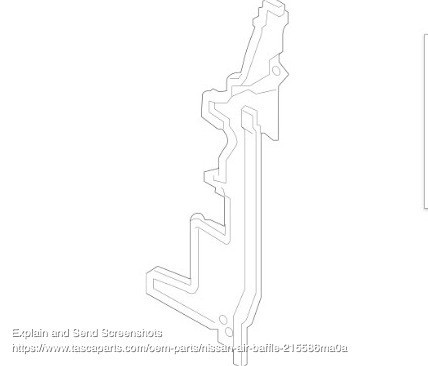 Дефлектор радіатора правий 215586MA0A   Nissan Qashqai, Nissan Rogue Sport
