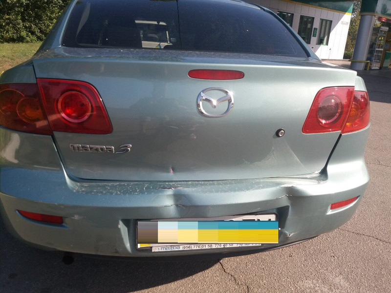 Бампер задний Mazda 3 BK 2003 г.  1.6 л бензин Новомосковск