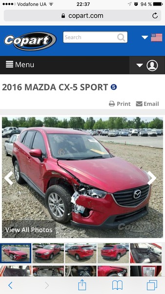 Бампер передний Mazda CX-5 2016 г.  2.5 л бензин Сумы