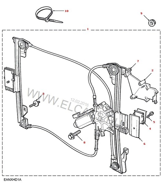 Стеклоподъемник 5ой двери Land Rover Freelander  1998 1.8 Бензин Сумы