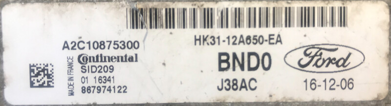 ЭБУ Ford Transit 2019 г.  2.2 л дизель