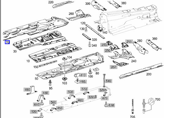 Защита бампера 2126800409   Mercedes E-Class