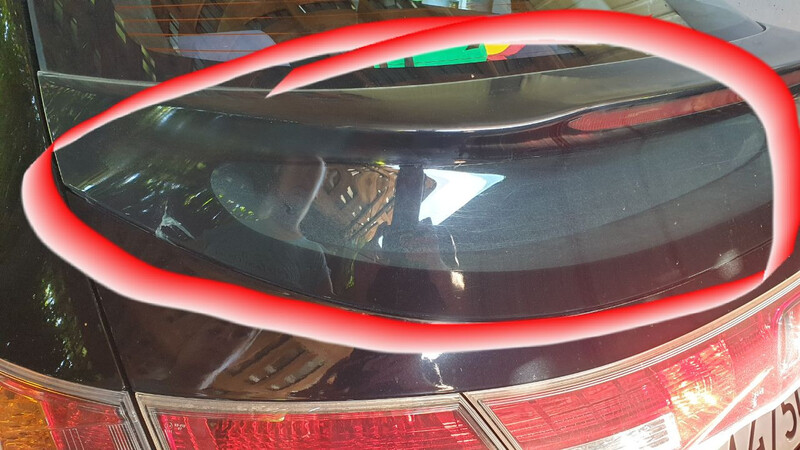 Стеклянный спойлер Honda Civic  2006 хэтчбек 1.8 Бензин Сумы