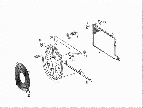 Крепление вентилятора кондиционера Mercedes-Benz Sprinter  2005 2.7 Дизель Черкассы