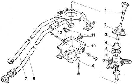 Кулиса в сборе Ford Escort  1985 хэтчбек 1.4 Дизель 