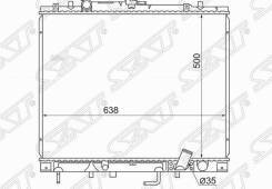 Радіатор охолодшення більший Mitsubishi L 200  2001 2.5 Дизель Вараш