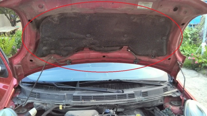 Шумоизоляция капота Nissan Micra K12  2007 хэтчбек 1.4 Бензин Киев