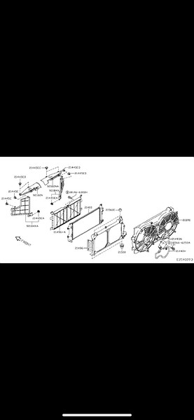 Панель радиатора 21496 Nissan Leaf  2015 хетчбек 8.0 Электро 