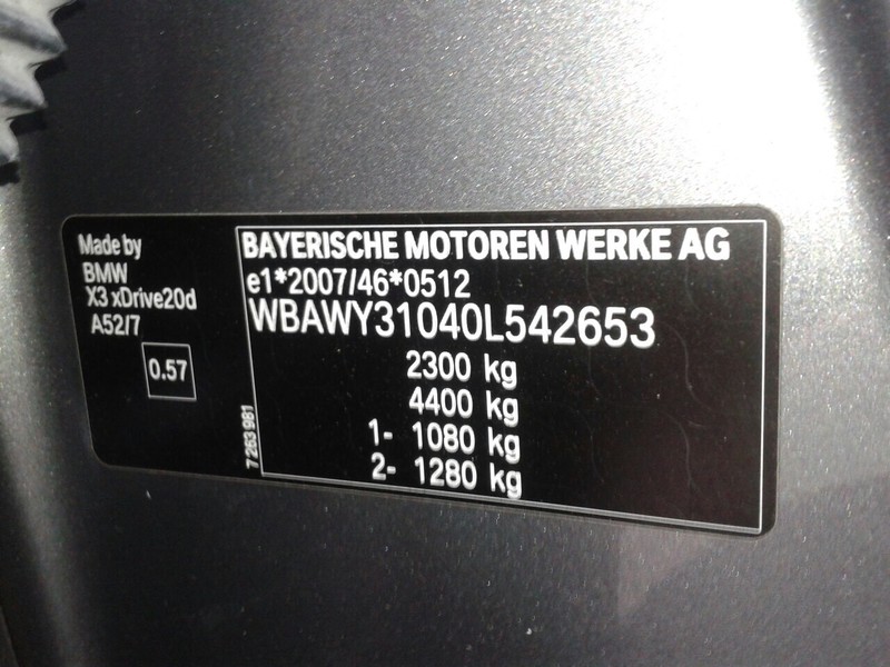 Задний левый фонарь BMW X3 F25  2011 2.0 Дизель Днепропетровск