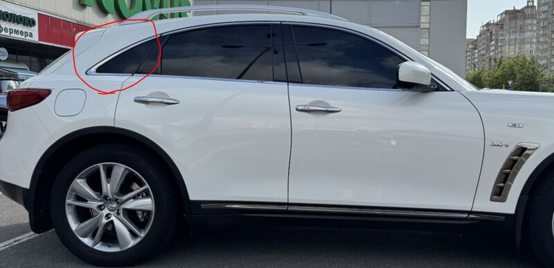 Стекло заднее правое глухое Infiniti QX70  2013 3.0 Бензин Одесса