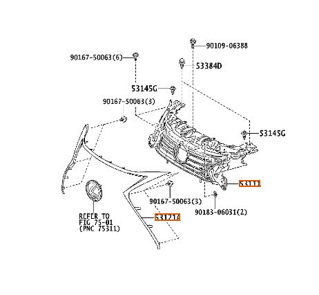 Решетка радиатора Lexus ES 350 2016 3.5 Бензин Харьков