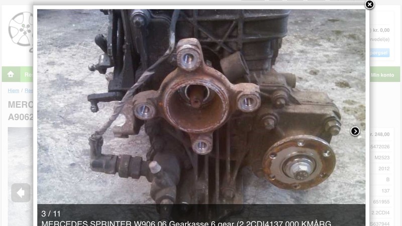 Раздаточная коробка A9062605400   Mercedes Sprinter