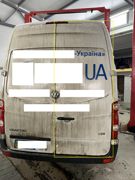 Дверь задняя правая Volkswagen Crafter  2016 2.0 Дизель Тернополь