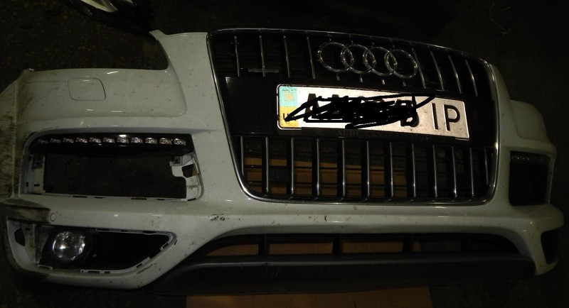 Бампер передний Audi Q7 s-line 2012 г.  3.0 л дизель Киев