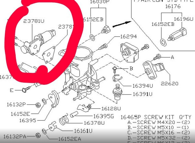 Клапан холостого хода Nissan Almera N15 1999 1.4 Бензин Днепр
