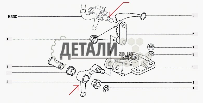 Ось вилки рычага, Рычаг блокировки диференциала Chevrolet Niva 2123 2013 1.7 Бензин Чернигов