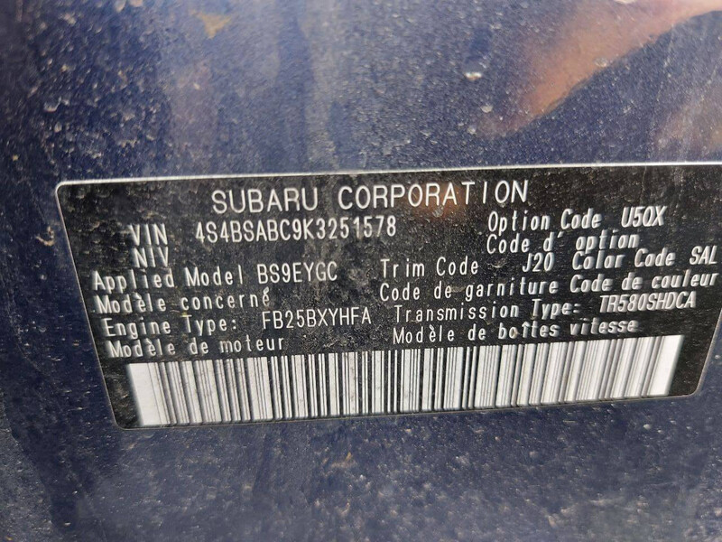 Список деталей в описании Subaru Outback  2018 универсал  Бензин Одесса