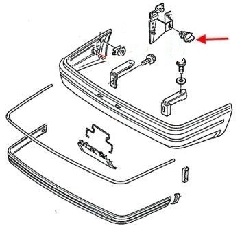 Крепеж бампера Ford Sierra  1986 хэтчбек 1.6 Бензин Киев