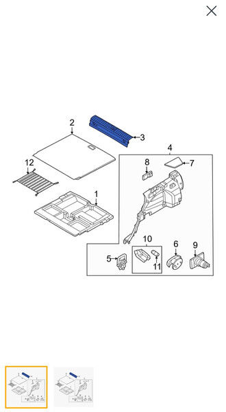 Накладка багажника Hyundai Tucson  2022 1.6 Гибрид 