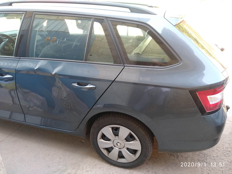 Дверь задняя левая Skoda Fabia 3  2016 универсал 1.6 Дизель Киев