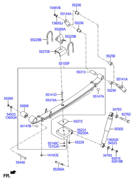 Опорная планка рессоры Hyundai H1  2010 2.5 Дизель 