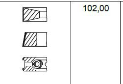 Поршневые кольца Renault Midliner  1993 6.2 Дизель Полтава