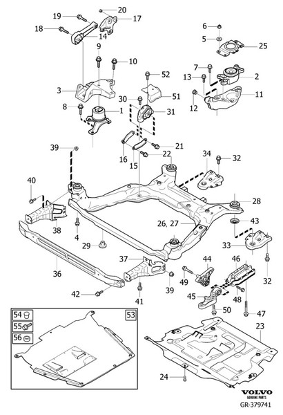 Подушка двигателя 31316877   Volvo XC60