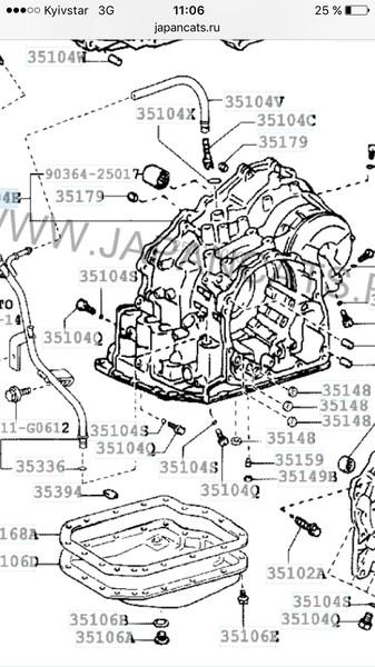 Корпус акпп 35104-33041 35104-33041   Lexus RX