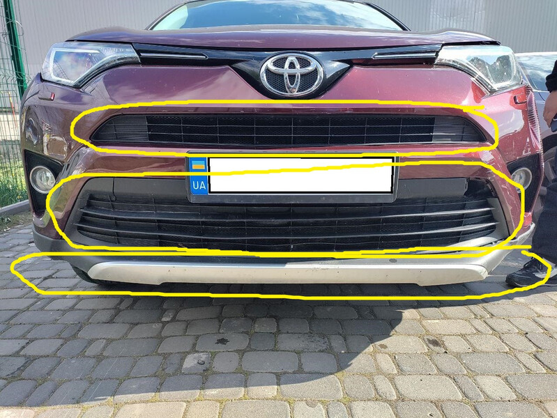 Бампер передній в зборі з решітками і губою Toyota RAV4  2017 2.0 Бензин Черновцы