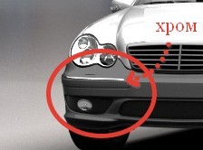 Накладка бампера Mercedes C-Class 2004 р.  6.0 л гибрид Київ