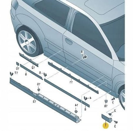 Накладка крила правого перед Audi A3  2007 хэтчбек 2.0 Бензин Черновцы
