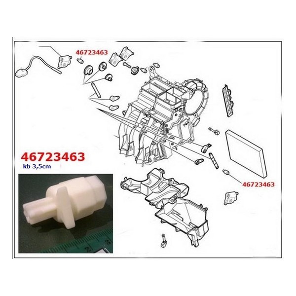 Ось привода заслонок отопителя stilo Fiat Bravo  2008 хетчбек 1.4 Бензин Київ