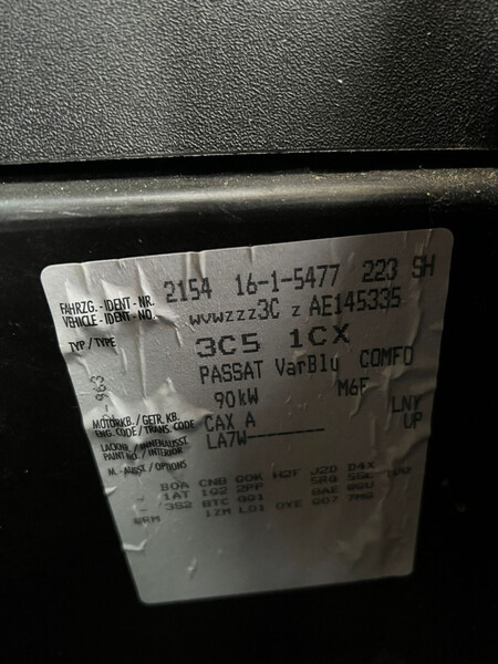 Крыло переднее левое Volkswagen Passat B6  2008 универсал 1.8 Бензин Рожище