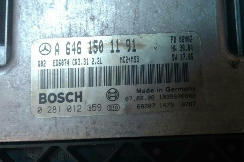 Электронный блок управления двигателем A 646 150 11 91   Mercedes Vito