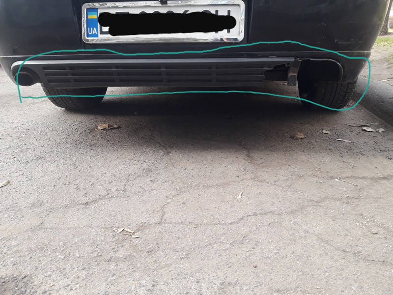 Юбка заднего бампера Opel Vectra C хэтчбек 2003 г.  1.8 л бензин Николаев