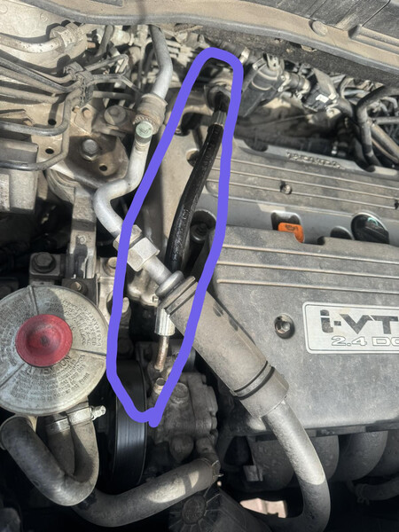 Трубка гідропідсилювача високого тиску Honda CR-V 3  2008 универсал 2.4 Бензин Тернополь