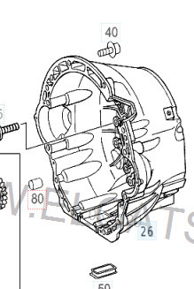 Корпус АКПП Mercedes-Benz E-Class  1996 4.2 Бензин Харьков